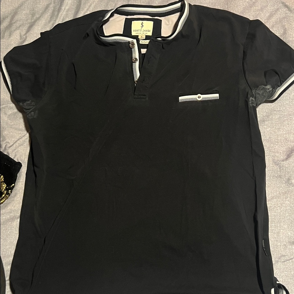 Sleek Black Polo Shirt by Scott Fraser